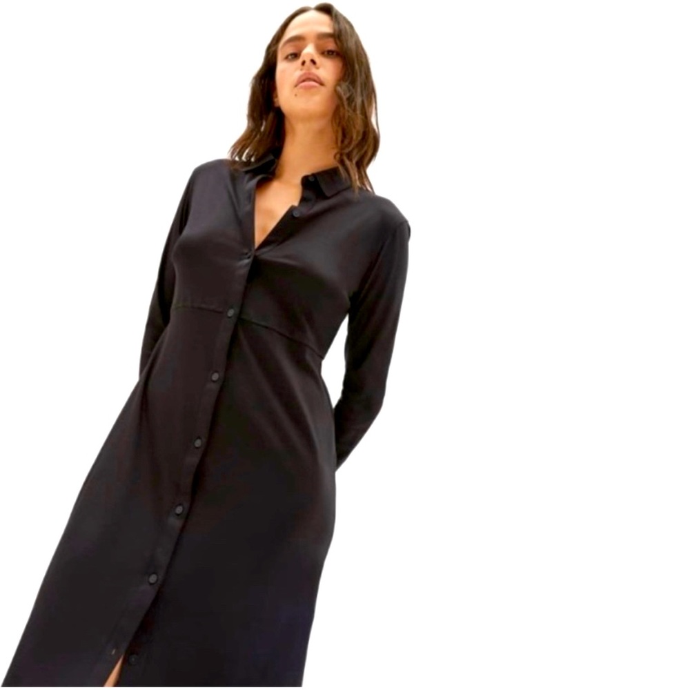 Everlane Luxe Cotton Shirt Dress Sz S